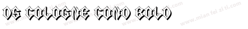 DS Cologne Cond Bold字体转换